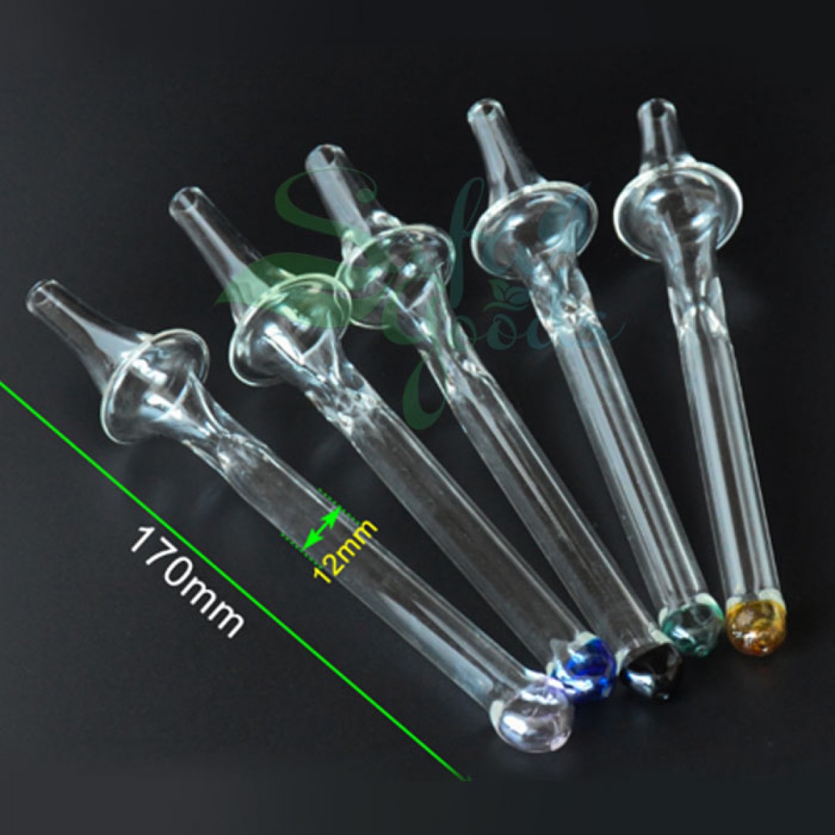 6.5 Inch Glass Dab Straws